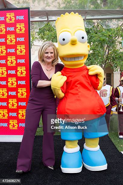 Nancy Cartwright attends "The Simpsons" Unveiling Of Bart Simpson's "Bartman" Character Sculpture School of Cinematic Arts on May 8, 2015 in Los...