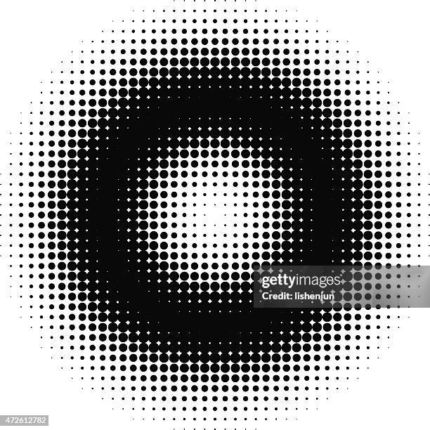 stockillustraties, clipart, cartoons en iconen met halftone - annulus