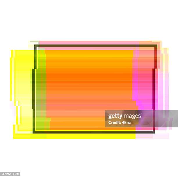 Rectangle Distorted Frame Digital Glitch Rectangle Frame Graphic Art Distorted Shape Background ...