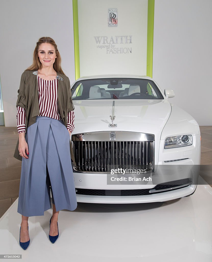 Fashion Icon Olivia Palermo Receives A First Look At Rolls-Royce Motor Cars' Latest Design Creation, Wraith "Inspired by Fashion" During The Global Debut Of The Stunning New Motor Car At An Exclusive Event In The Heart Of New York City