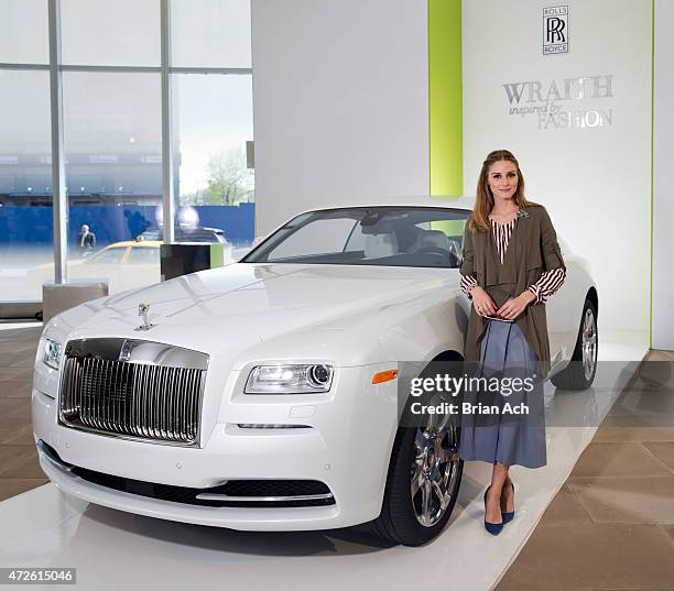 Fashion Icon Olivia Palermo receives a first look at Rolls-Royce Motor Cars' latest design creation, Wraith "Inspired by Fashion" during the global...