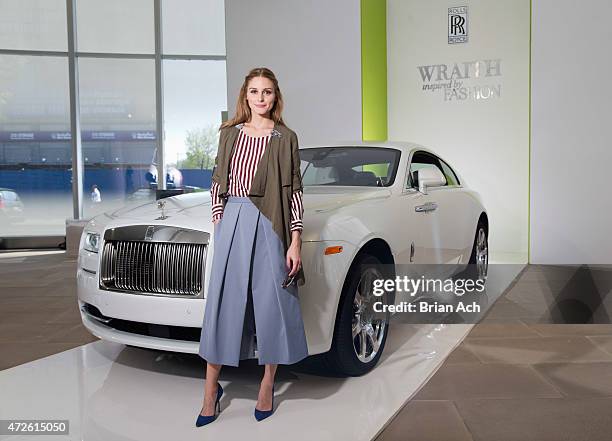 Fashion Icon Olivia Palermo receives a first look at Rolls-Royce Motor Cars' latest design creation, Wraith "Inspired by Fashion" during the global...