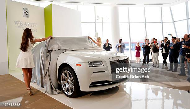 General view as Fashion Icon Olivia Palermo receives a first look at Rolls-Royce Motor Cars' latest design creation, Wraith "Inspired by Fashion"...