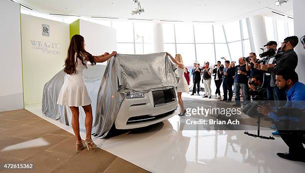 General view as Fashion Icon Olivia Palermo receives a first look at Rolls-Royce Motor Cars' latest design creation, Wraith "Inspired by Fashion"...