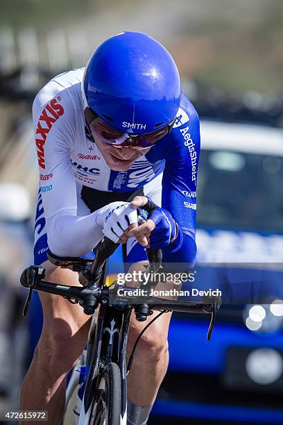 Janez Brajkovic riding for the UnitedHealthcare Pro Cycling Team during stage 3 of the Tour of the Gila on May 1, 2015 in Silver City, New Mexico.
