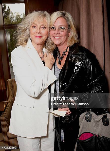 Blythe Danner and niece Hillary Danner attend A Luncheon In Celebration Of "I'll See You In My Dreams" at Sunset Tower Hotel on May 8, 2015 in West...