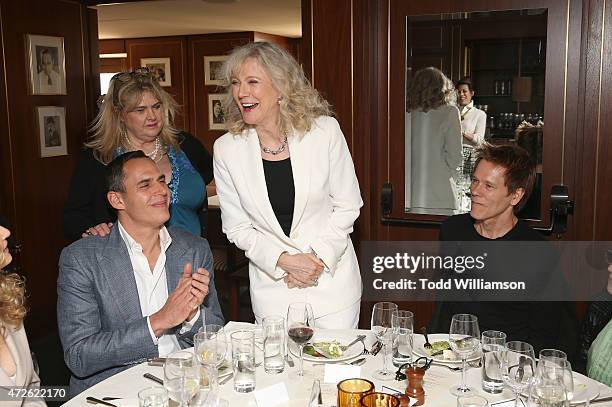 Sunset Tower Hotel's Jeff Klein, Blythe Danner and Kevin Bacon attend A Luncheon In Celebration Of "I'll See You In My Dreams" at Sunset Tower Hotel...