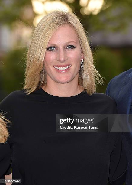 Zara Phillips attends an evening reception for the ISPS Handa Mike Tindall 3rd annual celebrity golf classic at The Grove Hotel on May 8, 2015 in...