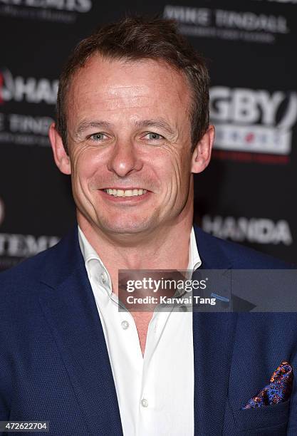 Austin Healey attends an evening reception for the ISPS Handa Mike Tindall 3rd annual celebrity golf classic at The Grove Hotel on May 8, 2015 in...