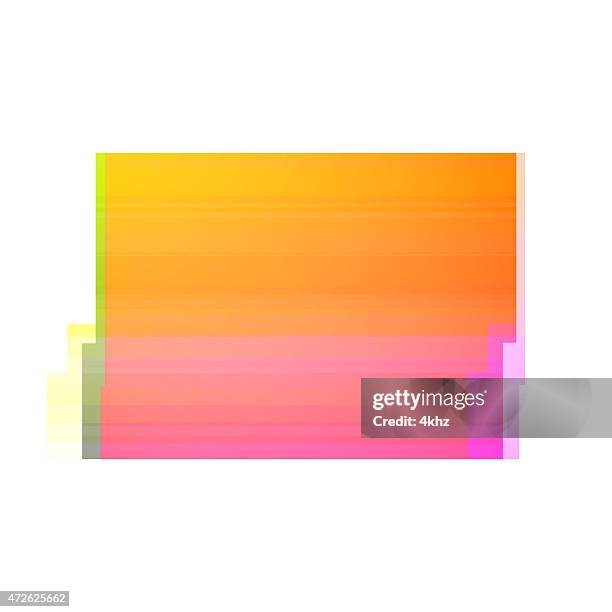 Red Frame Distorted Digital Glitch Red Orange Rectangle Frame Graphic Art Distorted ...