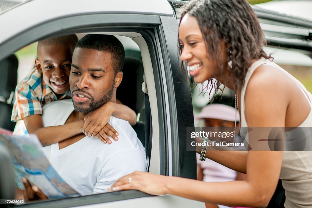 Family Planning their Driving Route