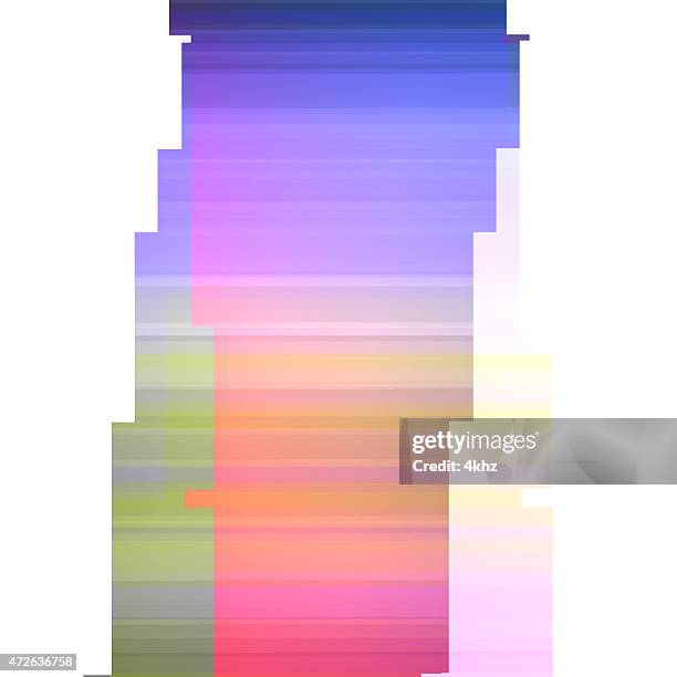 digital glitch stock graphic art distorted pink blue border background - 2000s style stock illustrations