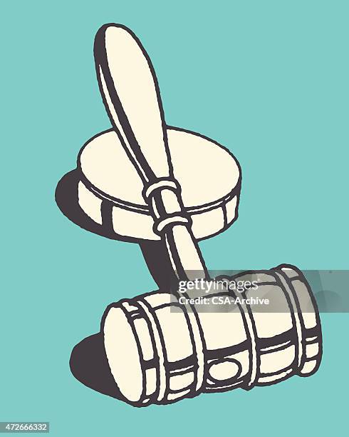 gavel - gavel stock illustrations