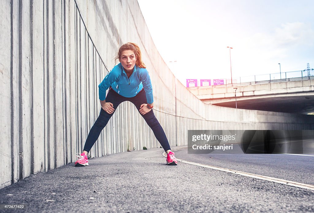 Estilo de vida saludable de fitness mujer correr deporte