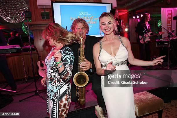 Christine Zierl , Karin Thaler dance during the 'Ein Schloss am Woerthersee' 25th anniversary gala on May 8, 2015 in Velden, Austria.
