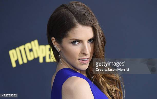 Actress Anna Kendrick arrives at the World Premiere of "Pitch Perfect 2" held at the Nokia Theatre L.A. Live on Friday, May 8 in Los Angeles.