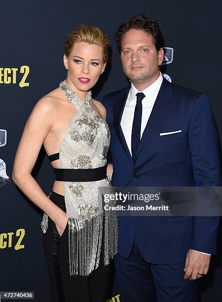 Director/producer Elizabeth Banks and producer Max Handelman arrive at the World Premiere of "Pitch Perfect 2" held at the Nokia Theatre L.A. Live on...