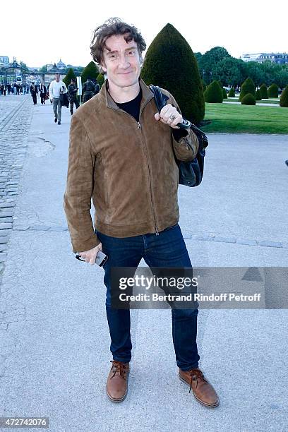 Actor playing the role of Jean Moulin, Thierry Fremont attends the 'Ami, entends tu ?' Show performed at The Invalides on May 8, 2015 in Paris,...