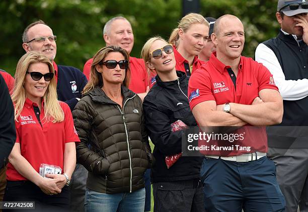 Autumn Phillips , Zara Phillips , Jodie Kidd and Mike Tindall attend the ISPS Handa Mike Tindall 3rd annual celebrity golf classic at The Grove Hotel...