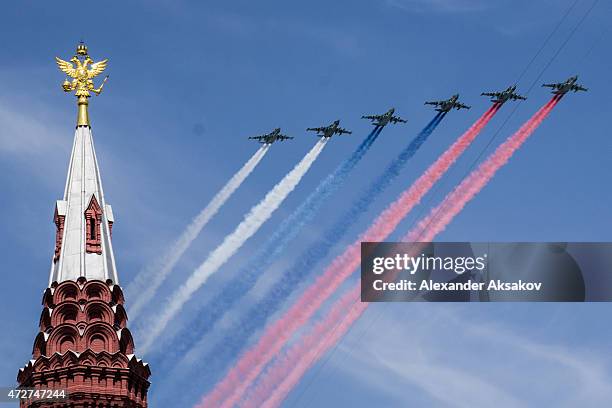 Victory parade takes place as part of celebrations marking the 70th anniversary of the victory over Nazi Germany and the end of World War II on May...