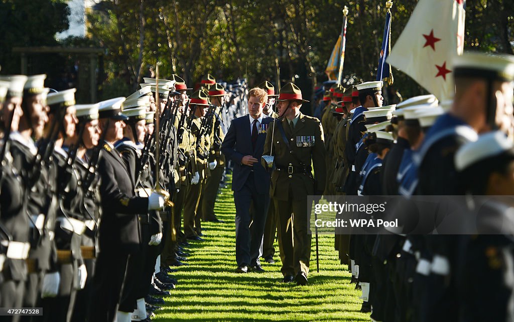 Prince Harry Visits New Zealand - Day 1