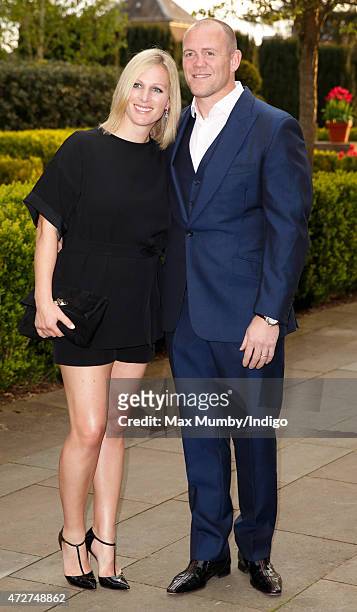 Mike Tindall and Zara Phillips attend an evening reception for the ISPS Handa Mike Tindall 3rd Annual Celebrity Golf Classic at the Grove Hotel on...