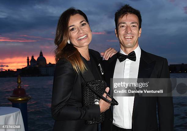 Alena Seredova and Alessandro Nasi attend the Venetian Heritage And Bulgari Gala Dinner at Cipriani Hotel on May 9, 2015 in Venice, Italy.