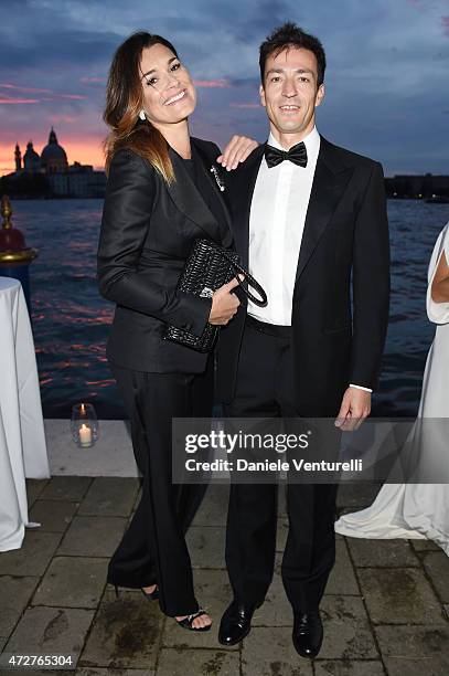 Alena Seredova and Alessandro Nasi attend the Venetian Heritage And Bulgari Gala Dinner at Cipriani Hotel on May 9, 2015 in Venice, Italy.