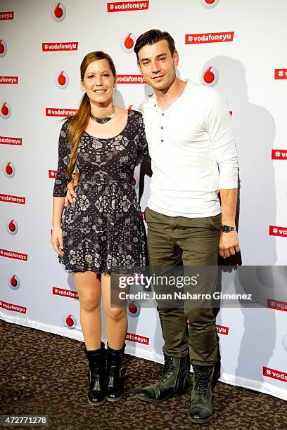Churi Gonzalez and Javier Amaro attend Maldita Nerea concert during Vodafon Yu Music Shows at La Riviera on May 9, 2015 in Madrid, Spain.