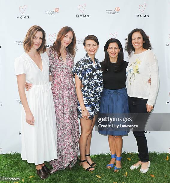 Kelly Zajfen, Danika Charity, Emily Lynch, Yasmine Johnson, and Jules Leyser host Alliance Of Moms Giant Playdate on May 9, 2015 in Los Angeles,...