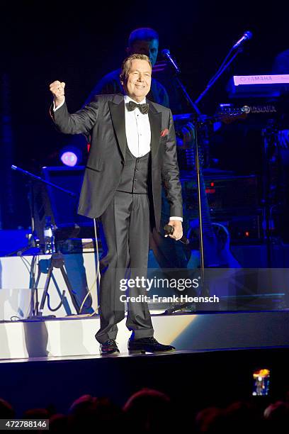 German singer Roland Kaiser performs live during a concert at the O2 World on May 9, 2015 in Berlin, Germany.