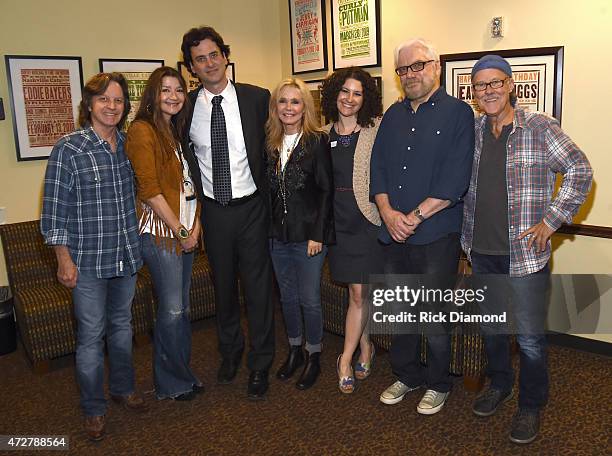 Singers and Songwriters Jeff Hanna, Matraca Berg, CMHOF's Peter Cooper, Singer/Songwriter Kim Carnes, Abi Tapia, CMHOF's Public Programs manager,...