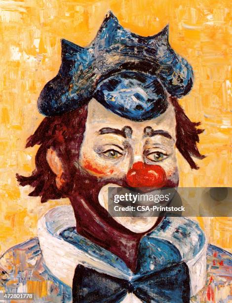 hobo clown - jester stock illustrations