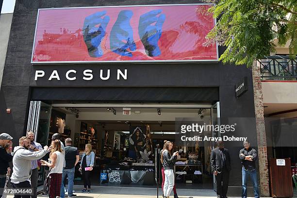 PacSun And Rita Ora Celebrate her new adidas Originals Collection With In-Store Signing at PacSun on May 9, 2015 in Santa Monica, California.