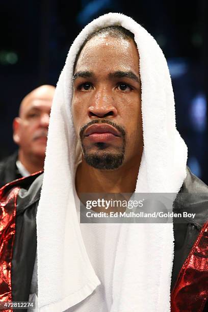 James Kirkland before his bout against Saul Alvarez at Minute Maid Park on May 9, 2015 in Houston, Texas.