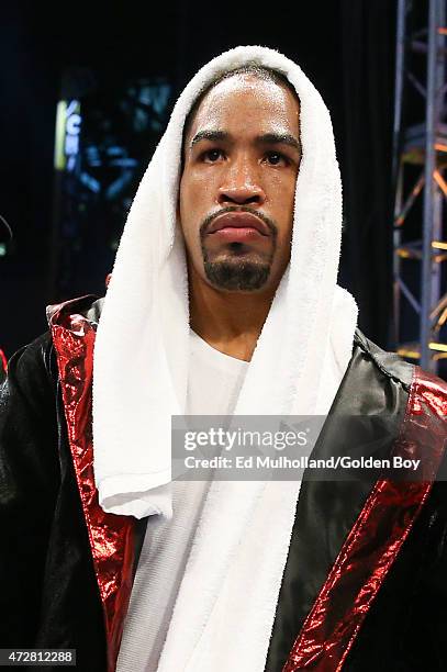 James Kirkland before his bout against Saul Alvarez at Minute Maid Park on May 9, 2015 in Houston, Texas.