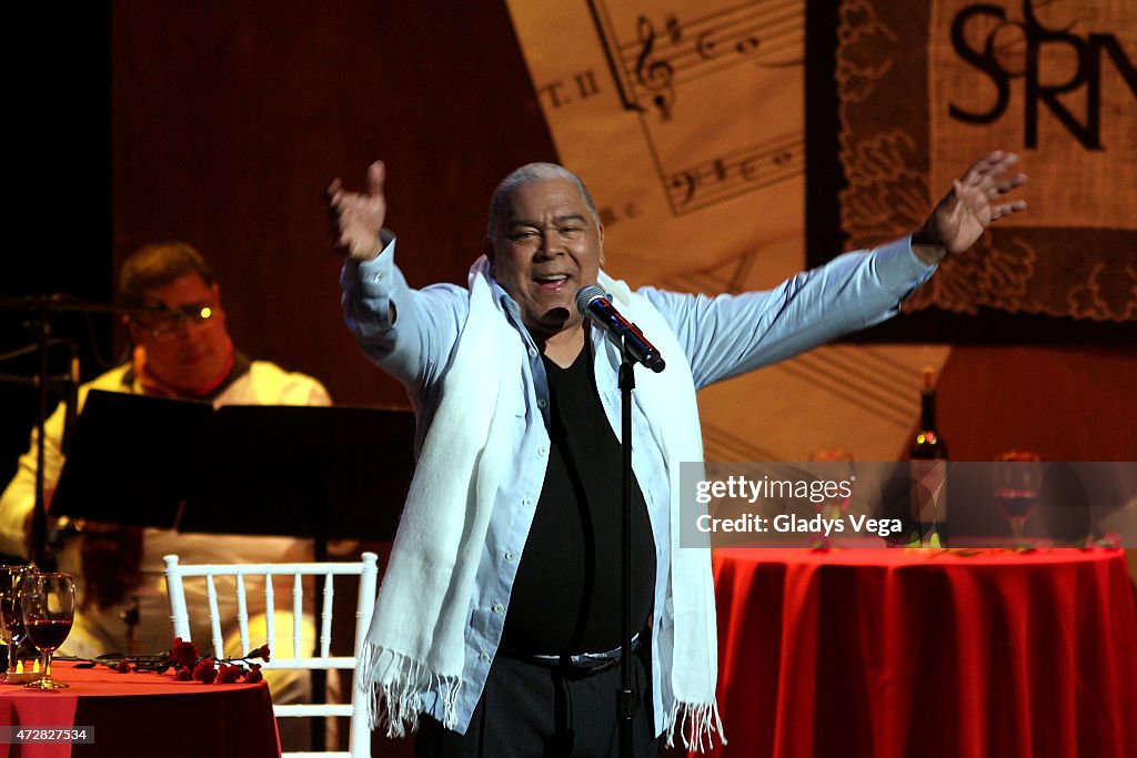 Singer Danny Raja Danny Rivera performs in his concert, 'Serenata A Las Madres' at ...