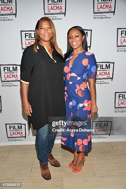 Queen Latifah and Eboni Nichols attend the Film Independent at LACMA special screening of "Bessie" at LACMA on May 9, 2015 in Los Angeles, California.