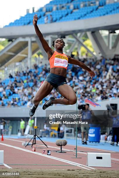 Tianna Bartoletta competes in the Long Jump during the Seiko Golden Grand Prix Tokyo 2015 at Todoroki Stadium on May 10, 2015 in Kawasaki, Japan.