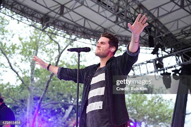 Matt Crocker of Hillsong performs in concert for "Welcome To The Summer Party" at Rumsey Playfield, Central Park on May 9, 2015 in New York City.