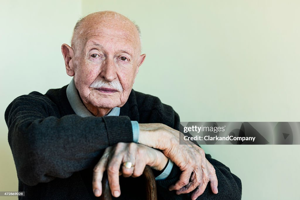 Portrait of a 90 Year Old Man