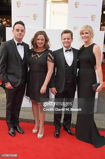 Anthony McPartlin Lisa Armstrong, Declan Donnelly and Ali Astall attend the House of Fraser British Academy Television Awards at Theatre Royal, Drury...