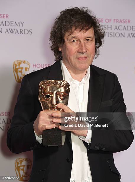 Stephen Rea, winner of the Best Supporting Actor award for "The Honourable Woman", poses in the winners room at the House of Fraser British Academy...