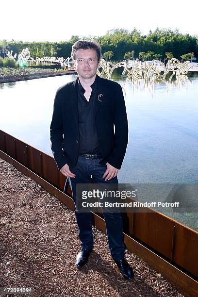 Contemporary Artist and Sculptor of fountains of the "Bosquet du Theatre d'eau", Jean-Michel Othoniel attend the Inauguration of the "Bosquet du...
