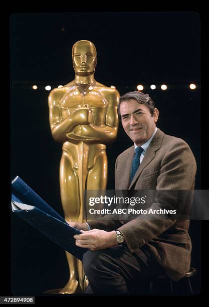 Behind-the-Scenes Coverage - Airdate: April 14, 1969. GREGORY PECK, ACADEMY PRESIDENT AND BEST ORIGINAL SCORE PRESENTER