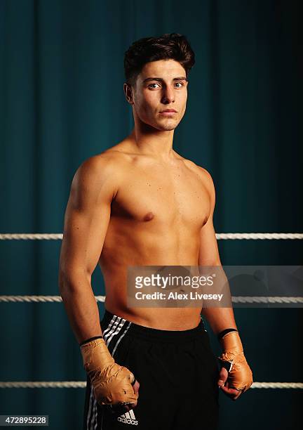 Josh Kelly of the Team GB Boxing Team poses for a portrait after the official team announcement for the Baku Games at the English Institute of Sport...