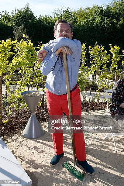 Creator of the "Bosquet du Theatre d'eau", Louis Benech attends the Inauguration of the "Bosquet du Theatre d'eau" of the Chateau de Versailles on...