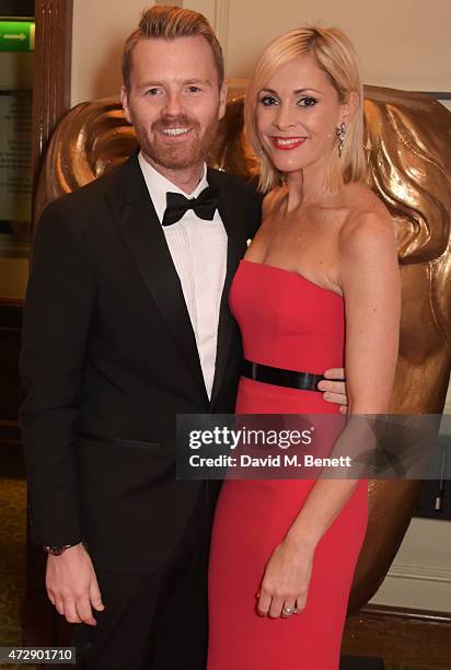 James Midgley and Jenni Falconer attend the After Party dinner for the House of Fraser British Academy Television Awards at The Grosvenor House Hotel...