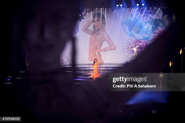 Transgender contestants compete during the Miss Tiffany's Universe transgender beauty contest 2015 in Pattaya. The Miss Tiffany Universe contest has...