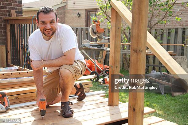 do it yourself deck building - timber yard stock pictures, royalty-free photos & images